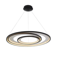 Foto do produto Pendente LED Zahal 98W 3000K Bivolt Preto - Nordecor 2508