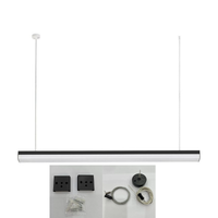 Foto do produto Pendente LED Huli 120cm 36W 4000K Bivolt Preto - Nordecor 4287