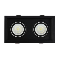 Foto do produto Spot de Embutir Flea Duo Dicróica MR16 Par16 Preto - Nordecor 6332