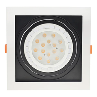 Foto do produto Spot de Embutir Flea Quadrado AR111 Branco e Preto - Nordecor 6201
