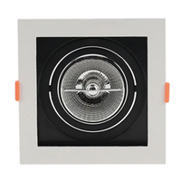 Foto do produto Spot de Embutir Flea Quadrado AR70 Branco e Preto - Nordecor 6198