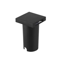 Foto do produto Embutido de Solo Chão LED Eran Quadrado 2 Fachos Externo IP67 1W 3000K Bivolt Preto - Nordecor 6410