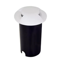 Foto do produto Embutido de Solo Chão LED Zola Redondo Facho Duplo Externo 1W 3000K Bivolt Branco - Nordecor 6155