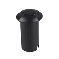 Foto do produto Embutido de Solo Chão LED Zola Redondo Facho Duplo Externo 1W 3000K Bivolt Preto - Nordecor 6241