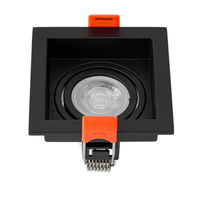 Foto do produto Spot de Embutir Loyo Quadrado Mini Dicróica MR11 Preto - Nordecor 6819