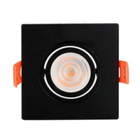 Foto do produto Spot de Embutir Plano Quadrado Dicróica Par16 MR16 Preto - Nordecor 6291