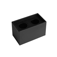 Foto do produto Spot de Sobrepor Loyo Up Quadrado Duplo AR70 Preto - Nordecor 6989