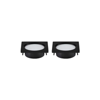 Foto do produto Kit com 2 Spot de Embutir LED Alua Quadrado 2W 4000K Bivolt Preto - Nordecor 6578