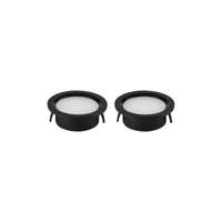 Foto do produto Kit com 2 Spot de Embutir LED Alua Redondo 2W 4000K Bivolt Preto - Nordecor 6576