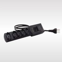 Foto do produto Filtro de Linha 5 Tomadas Cabo 1,5m MG-3001 Bivolt Preto - Margirius 13790