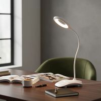 Foto do produto Luminária De Mesa Led Ring Light 5w Touch Dimerizável Usb - Empalux IM05317