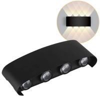 Foto do produto Arandela LED Yori Externo IP65 8W 3000K Preto - Nordecor 2707