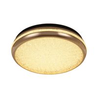 Foto do produto Plafon de Sobrepor LED Zova Redondo 58cm 50W 3000K Bivolt Ouro - Nordecor 2745