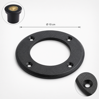 Foto do produto Aro para Embutido de Solo Externo Vinne Preto - Nordecor 6324