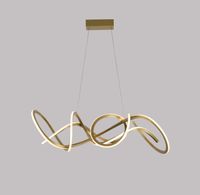 Foto do produto Pendente LED Wyna 79W 3000K Bivolt Ouro Champagne - Nordecor 2711