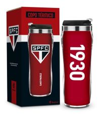 Foto do produto Copo Brasfoot Sao Paulo Inox 350ml Cod. 16482