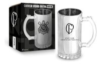 Foto do produto Caneca Brasfoot Vidro Metal Corinthians 480ml Cod: 16589