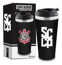 Foto do produto Copo Brasfoot Termico Denver 450ml Emborrachado Corinthians Cod 16484