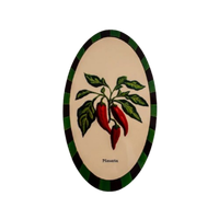 Foto do produto Azulejo Oval - Pimenta - Greghi Design 13x23x1cm