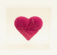 Foto do produto Caixa Acrilico Coração Entrelaçado P - Pink