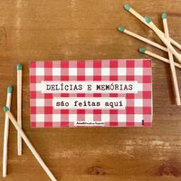 Foto do produto Caixa de Fósforos Xadrez - Memórias