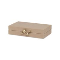 Foto do produto Caixa Decorativa Nude Detalhe Dourado - P