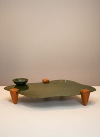 Foto do produto Centro de Mesa Orgânico Elevado - Verde Mata