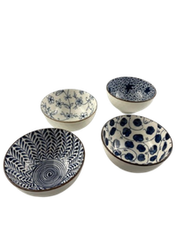 Foto do produto Conj. Bowls Estampados Azuis - 4UN