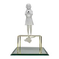 Foto do produto Escultura Autoescuta Menina - Sui Objetos