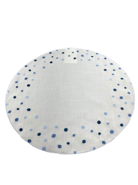 Foto do produto Jogo Americano Bubbly Branco e Azul 40cm