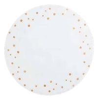 Foto do produto Jogo Americano Bubbly Branco e Dourado 40cm