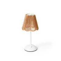 Foto do produto Luminária de Mesa Tátil - Rattan White