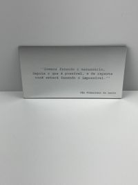 Foto do produto Placa Espelhada Prata 