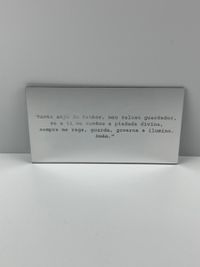 Foto do produto Placa Espelhada Prata 