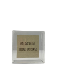 Foto do produto Quadro Acrílico Bordado - Lar & Histórias