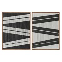 Foto do produto Quadros Linhas - Preto/Branco