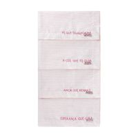 Foto do produto Set 4 Guardanapo Stripe Frases
