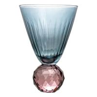 Foto do produto Taça para Água de Vidro Fúcsia/Azul