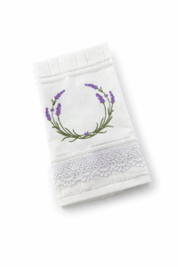Foto do produto Toalha de Lavabo Bordada com Guipir