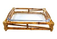 Foto do produto Travessa de Vidro com Suporte em Bambu Natural - M