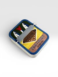Foto do produto Caixa em Cerâmica Sardine Fishies