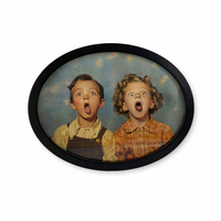Foto do produto Moldura Oval  - Menino & Menina - Greghi Design 