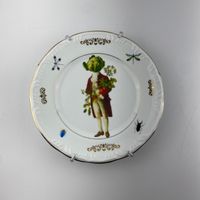 Foto do produto Prato Repolho c/ Detalhe Ouro - Greghi Design - 25cm