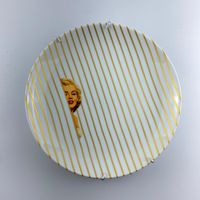 Foto do produto Prato Listrado - Marilyn Monroe - Greghi Design - 27cm