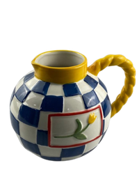 Foto do produto Jarra Checkers Pinterest Blue Daisy