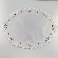Foto do produto Jogo Americano Bordado Florescer - Impermeável 