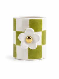 Foto do produto Caneca Xadrez  Verde Daisy Gold