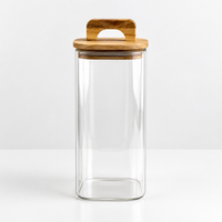Foto do produto Pote Hermético Borossilicato com Tampa em Bambu - 1500ML 