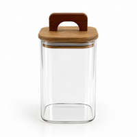 Foto do produto Pote Hermético Borossilicato com Tampa em Bambu - 1100ML