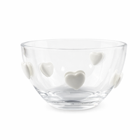 Foto do produto Bowl em Acrílico com Corações Brancos - P
